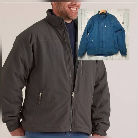 Duluth Trading Co. Grab Fleece Lined Insulated Water Repellant Jacket Sz L - Picture 1 of 11